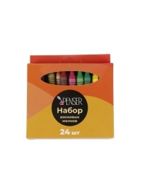 Набор восковых мелков, 24 шт