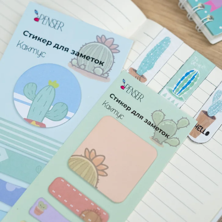 Кактус - канцелярия с ноткой свежести для вдохновения каждый день