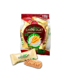 Мультизл.конфеты "Co barre de CHOCOLAT" с белой глазурью 150 г
