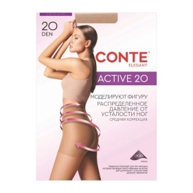 Колготки женские CONTE ELEGANT ACTIVE 20, р.3, nero