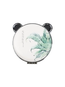 Зеркало карманное, двустороннее "Green vibes",  8*7,5*2 см (PD0846)