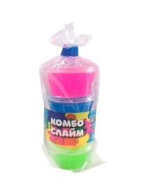 Набор паст для лепки МЕГА-СЛАЙМ 4 цвета