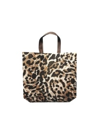 Сумка хозяйственная из нетканого материала 320х380х100х100мм, цвет бежевый с печатью