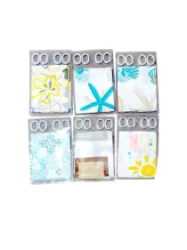 Шторы для ванной, 180*180 см, 12 крючков