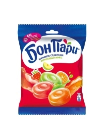 Карамель Бон Пари  Ассорти леденцы пакет 75г