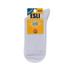 Носки жен. хлопковые E BASIC 18С-7/1СПЕ, р.23-25, 485 белый