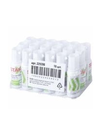 Корректирующая жидкость STAFF "Everyday" быстросохнущая, 15 мл, с кисточкой, 229398