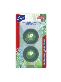Чистящая таблетка для унитаза Liaara Лесная свежесть 2*50г 