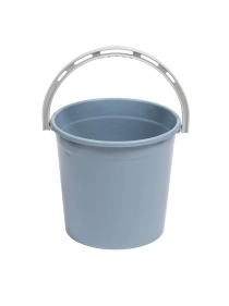 Ведро 10л без крышки (серо-синий)