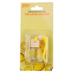 Ароматизатор в авто, бутылочка, 8 мл, Yellow: Lemon