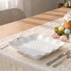 Тарелка сервировочная 9005, 17,5*17,5см