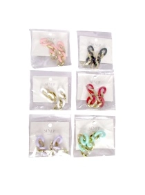 Серьги "Цепь", 6,2 см, микс цветов