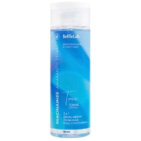 Тоник для лица линии "Niacinamide + Amaranth extract", товарный знак SelfieLab, флакон 200 мл