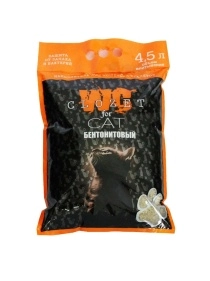 Наполнитель для туалета «WC Clozet» бентонитовый, 3кг