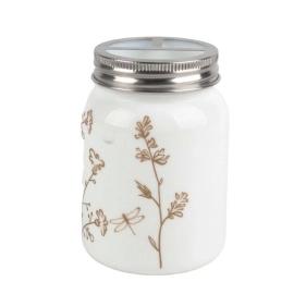 Подставка для зубных щёток с разделителем, 450 мл, опаловое стекло