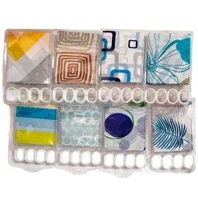 Шторка для ванной "Под защитой", 180*180 см + 12 крючков (ML-2302)