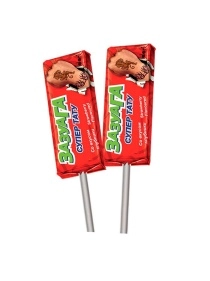 Жевательная конфета на палочке со вкусом клубники "Zazuage" STRAWBERRY 11,2 г