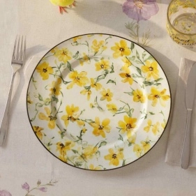 Тарелка обеденная "Лютики", 23см