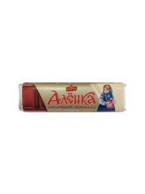 ШОКОЛАД МОЛОЧНЫЙ С НАЧИНКОЙ "АЛЕНКА" 45г