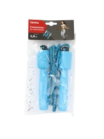 Скакалка спортивная со счетчиком, 2,8 м, микс цветов