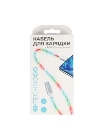 Кабель для зарядки с RGB LED подсветкой, Type-C (D25T)