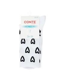 Носки женские CONTE ELEGANT ACTIVE, р.25-27, 713 белый