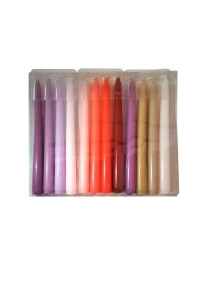 Набор свечей "Микс", 4 шт, 25 см (ML-1849)