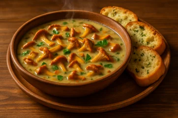 Простой и вкусный рецепт супа с лисичками