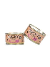 Консервы Lucky для кошек с курицей, 130 г