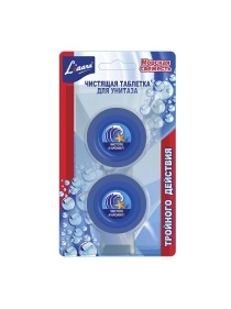 Чистящая таблетка для унитаза Liaara Морская свежесть 2*50г   