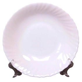 Тарелка глубокая волнистый край 22 см Белье