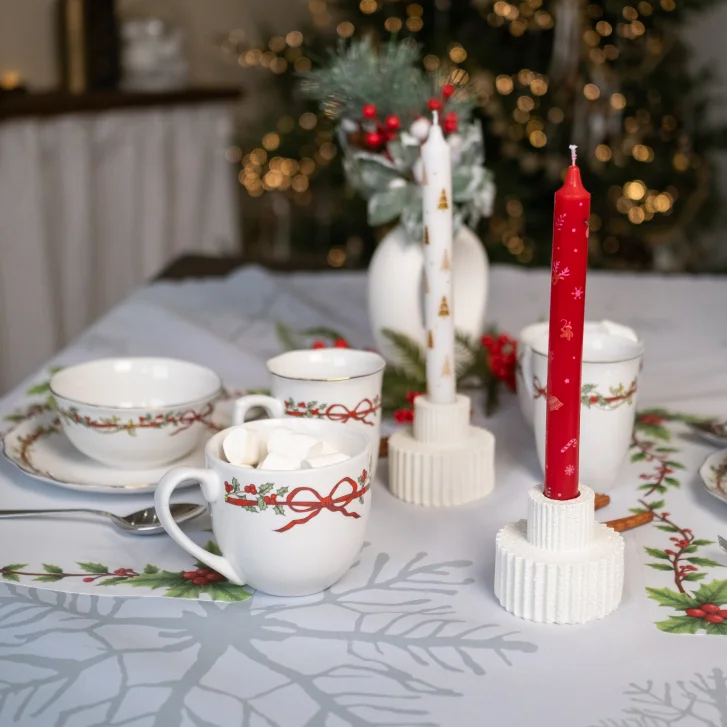 Красная ленточка — новогодняя коллекция посуды с атмосферой зимней сказки