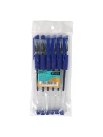 Набор синих гелевых ручек, 6 шт, 14,7 см