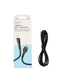 Кабель для зарядки в тканевой оплетке, micro-USB, 2,4 А, 3,5*(900-1000) мм (D60V-black)