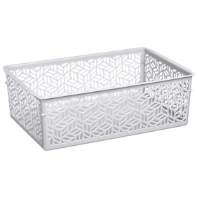 Корзинка универсальная "Linden" 4,3л, 290х190х95мм (белый)