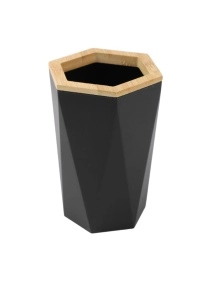 Стакан для зубных щеток "Modern black", 8.4*7.3*11.9 см (PZ007)
