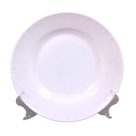 Тарелка глубокая гладкий край 20 см Белье