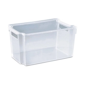 Ящик "Модуль" М2 штабелируемый с крышкой 18л (прозрачный)