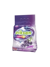 СМС порошкообр.VIKSAN автомат с пятновыводит. для цв."Цветущая лаванда" 2,4кг