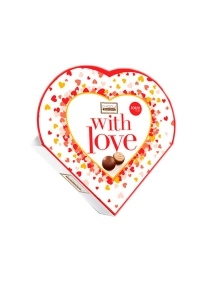 Конфеты  со вкусом лесного ореха «CHIQOLA» Сердце 100г