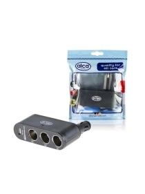 Переходник Alca прикуривателя тройной +1USB 12В 510/2