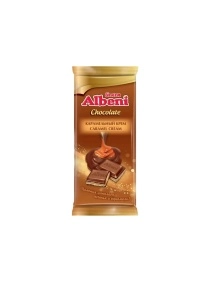 Albeni Молоч. Шок. с печеньем и кремом со вкусом карамели  85г