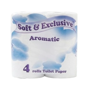 Бумага туалетная "Soft & Exclusive" Aromatic бел. (1*4 рул.) 2-х сл.