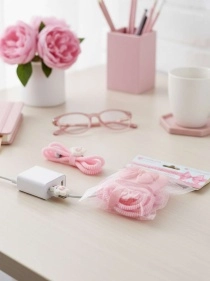 Набор для защиты зарядного блока и кабеля "Candy Pink", 1,5 м (PI0427)