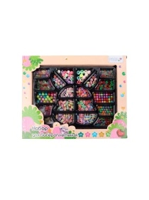 Набор для бисероплетения (бусины 19 дизайнов + ПВХ шнур) 32,5*26*3 cм