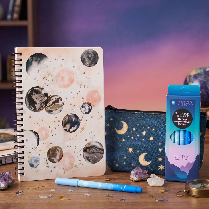 Stars, Moon, Sky — канцелярия, которая вдохновляет мечтать