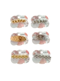 Заколка для волос автоматическая "Metallic", 8 см