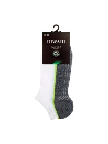 Носки мужские DIWARI ACTIVE р.25, 044 белый-темно-серый