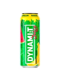 Напиток безалк. газ. энерг. непаст. «ДИНАМИТ СО ВКУСОМ БАНАНА И АРБУЗА» ал.бан. 0,45л.