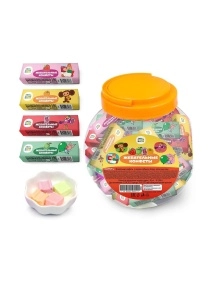 Жеват конфеты (СОЮЗМУЛЬТФИЛЬМ) со вкусом клубники, яблока, апельстна, колы 9г